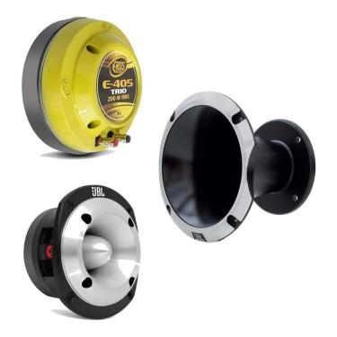 Imagem de Driver Eros E405 Trio 200 Watts Rms + Corneta JBL HL14-50 Alumínio + Tweeter JBL ST400 Trio 150w
