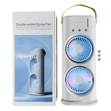 Imagem de Climatizador Usb Duplo Portátil Ventilador Giratório Refrescante - FSS