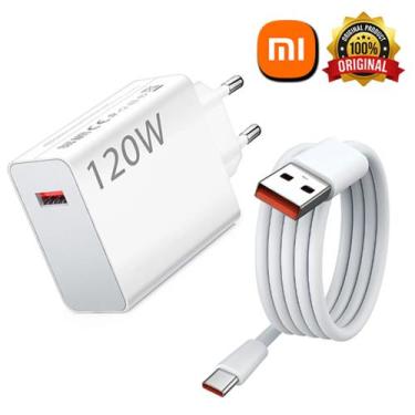 Imagem de Carregador Original Xiaomi PowerTurbo 120W + Cabo Type C Celulares Xia