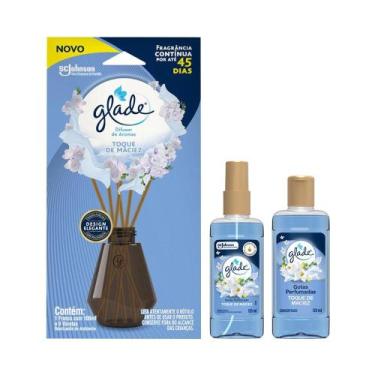 Imagem de Kit Glade Gotas Perfumadas Toque de Maciez Odorizador 120ml + Spray Pe