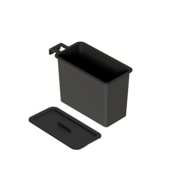 Imagem de Lixeira 4 litros com tampa Linha Trium - Ou, Preto