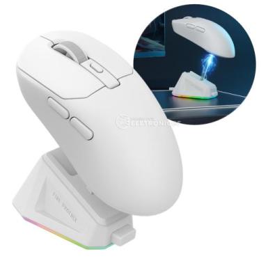 Imagem de Mouse Gamer Sem Fio PAW 3311 24000 DPI RGB C/ Bateria Recarregável BKR