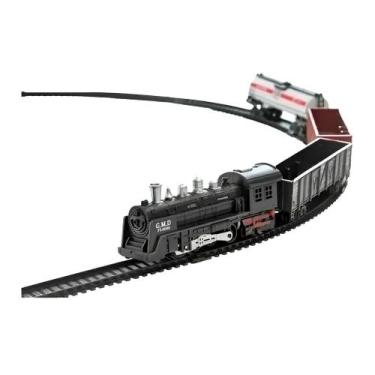 Imagem de Pista de Trem 85cm Trenzinho Ferrorama Locomotiva Completo DM Toys DMT
