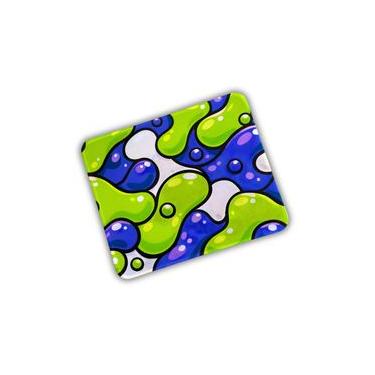 Imagem de Mousepad Liquid Flow Roxo e Verde - 180x220mm Borracha 3mm