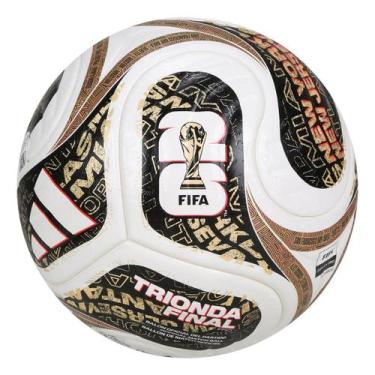 Imagem de Bola Campo Adidas Trionda Copa do Mundo 2026 Final Pro, Branco, Preto,