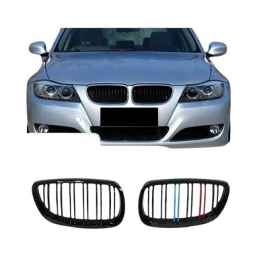Imagem de Grelhas De Carbono Preto Fosco Para BMW E92 E93 M3 2006-2009, Grelha F
