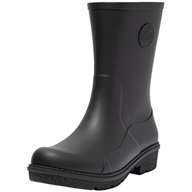 Imagem de FitFlop Womens Wonderwelly Short Rain Boot, All Black, Size 5