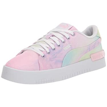 Imagem de PUMA Jada Sneaker, Pink Lady-Mist Green-Fresh Yellow, 7 EUA Unissex Criança Grande, Rosa - névoa verde - amarelo fresco