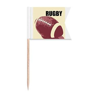 Imagem de Ball National Sports Racing – Bandeiras para palito de dente com marcação para bolo de festa, prato de queijos