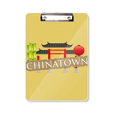 Imagem de Placa de apoio para prancheta Bamboo Lantern Brown China Town A4