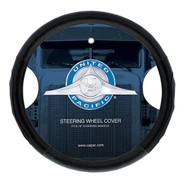 Imagem de United Pacific 70407 Capa de volante estilo fibra de carbono de 45,72 cm