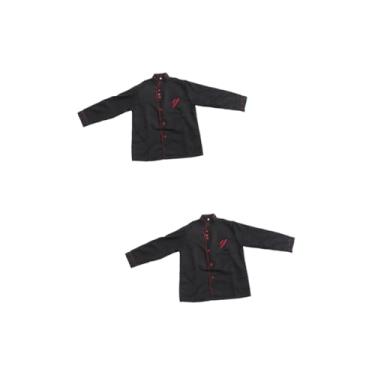 Imagem de 2 peças camisas masculinas casuais femininas trabalho linguini feminina jaqueta social feminina camisas masculinas roupas de verão chefe blusa feminina macacão jaquetas preto