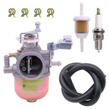 Imagem de SYSKANT Carburador de carburador J24-14101-00 J24-14101-01 para carrinho de golfe Yamaha G1 motor de 2 tempos 1983-1989 com filtro e vela de ignição