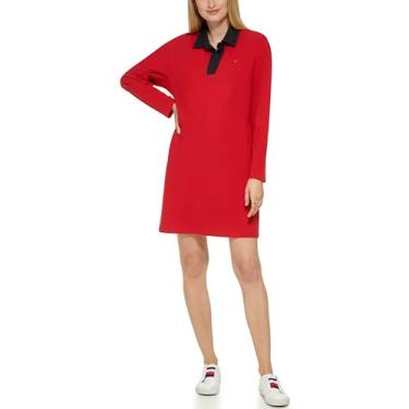 Imagem de Tommy Hilfiger Vestido esportivo feminino, pimenta, G, Pimenta, G