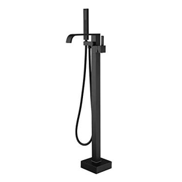 Imagem de Torneiras de banheira de latão com chuveiro portátil Artiqua Freestanding, Black