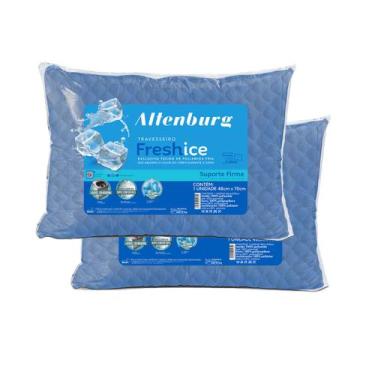 Imagem de Kit 2 Travesseiros Gelado Altenburg Fresh Ice Suporte Firme 50x70cm
