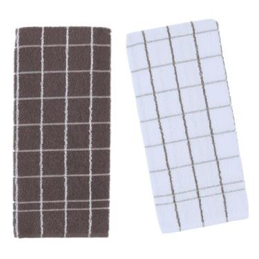Imagem de Kit 2 panos de prato teka chef premium atoalhado 100% algodão 45x70 cm