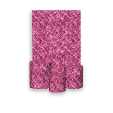 Imagem de Painel De Festa Vertical 1,50 x 2,20 + Trio De Capas Cilindro - Efeito