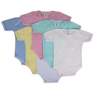 Imagem de Body Manga Curta Liso Para Bebê Menino E Menina - Batutinhas Baby, M, 