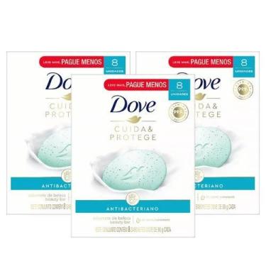 Imagem de Kit 3 Conjunto Sabonete Barra Antibacteriano 8un 720g - Dove