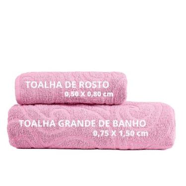 Imagem de Toalha de Banho e Rosto Grossa 100% Algodão Suave e Macia - Bella Enxo