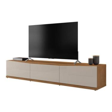 Imagem de Rack Para Sala Tv Eros 180 Com 2 Portas E 1 Gaveta Cedro/off White Cedro/off White