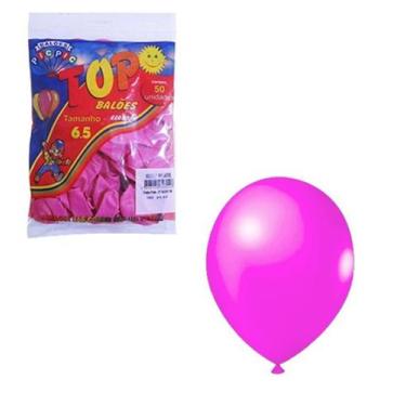 Imagem de Balao / Bexiga Top Rosa Forte 6,5'' Com 50 Unidades - Oem - Pic Pic