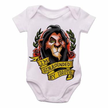 Imagem de body nenê criança roupa bebê Scar Cercado por Idiotas - Empório Dutra,