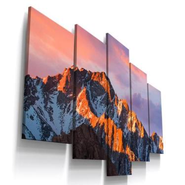 Imagem de Quadros Decorativos Montanhas Paisagem Sala Recepção  - Loja Wall Fram