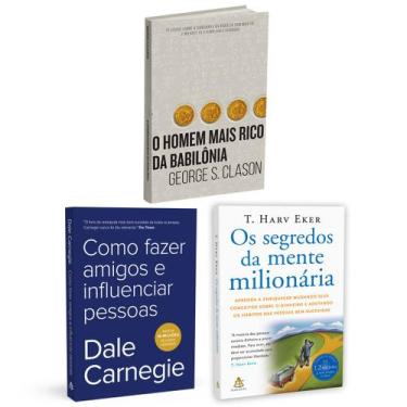 Imagem de Kit 3livros, Como Fazer Amigos e Influenciar Pessoas + O Homem Mais Ri