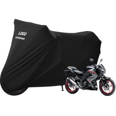 Imagem de Capa Tecido Para Moto Kawasaki Z 300 Com Elasticidade - Mz, Preta