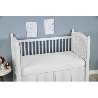 Imagem de Kit 2 Lençois De Berço Avulso Com Elastico Percal 100% Algodão America