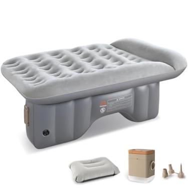 Imagem de Coverado Assento traseiro de colchão de ar para carro, cama inflável portátil sem fio com bomba de ar e pllow embutidos, bolsa de armazenamento, kit de remendo, almofada de dormir universal para