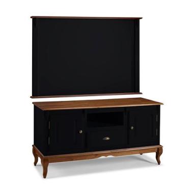 Imagem de Conjunto Rack 60811M + Painel 50505 para Sala Pés Luiz XV 1 Gaveta 2 P