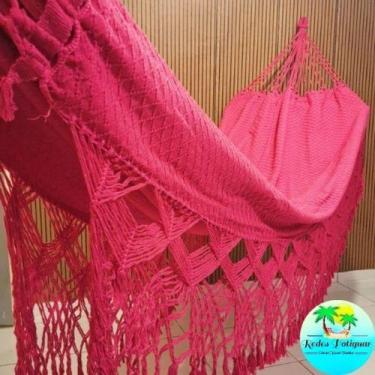 Imagem de Rede de descanso dormir casal luxo Reforçada suportar 300kg algodão gi