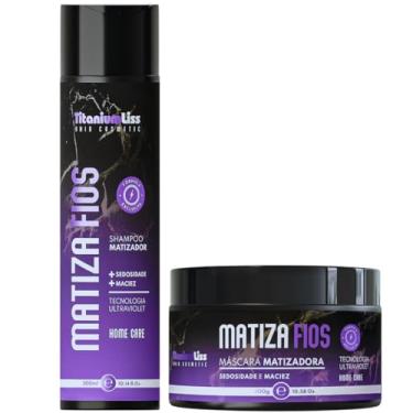 Imagem de Kit Matizador Titanium Liss - Shampoo + Máscara Matiza Fios