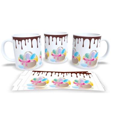 Imagem de Canecas de Porcelana Personalizada Páscoa Encanto e Doçura em Cada Gole