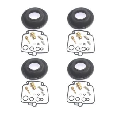 Imagem de 4 conjuntos para GSX-R 750 1990-1991 GSX-R 750W 1992-199 GSXR750 GSXR 750 Kit de reparo de diafragma de carburador de motocicleta (4 conjuntos de diafragma)