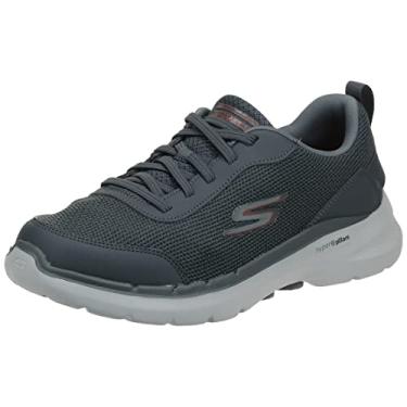 Imagem de Skechers Tênis masculino Gowalk 6-Athletic Workout com espuma resfriada a ar, Carvão 2, 12 X-Wide