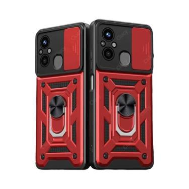 Imagem de Capa de Armadura Anti-Choque com Suporte para Xiaomi Redmi 12C/13C/10C
