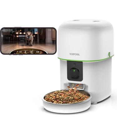 Imagem de Alimentador automático para gatos Yuposl com câmera 5G WiFi 1080 HD