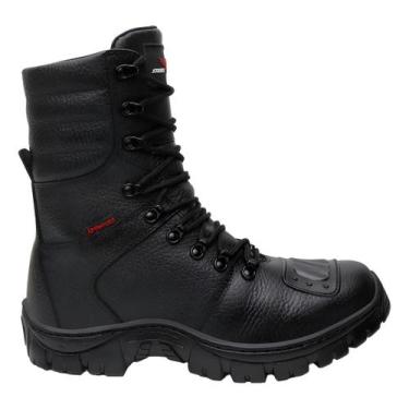 Imagem de Bota Coturno Speed Moto Militar Bombeiro Resistente - SMK, Preto, 37 B