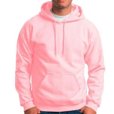 Imagem de moletom masculino preto canguru com capuz unisex - Leysa store, Rosa, 