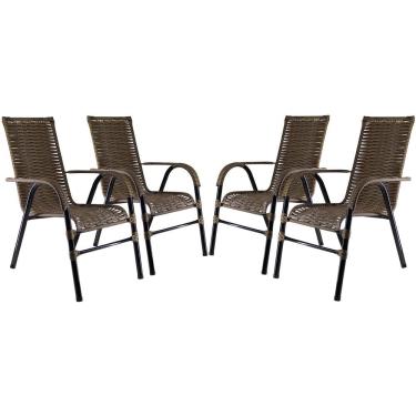 Imagem de Kit Cadeiras Bela Em Fibra Sintética