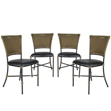 Imagem de Jogo De Cozinha Cadeiras Gramado Pequi Ratan