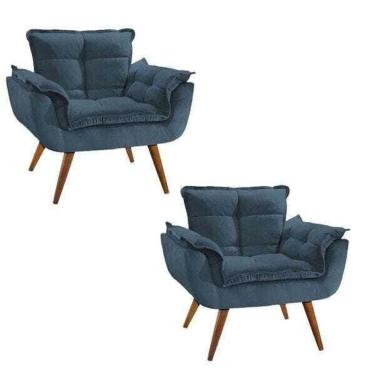 Imagem de Kit 2 Poltronas Decorativa Opala Suede