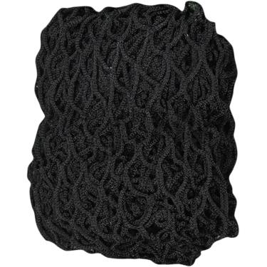 Imagem de Rede de segurança infantil, cerca do estádio de corda sem nó de 4 mm/5cm, rede de segurança, resistente a rasgo e durável, personalizável, preto, 1,2x2m/4x7ft