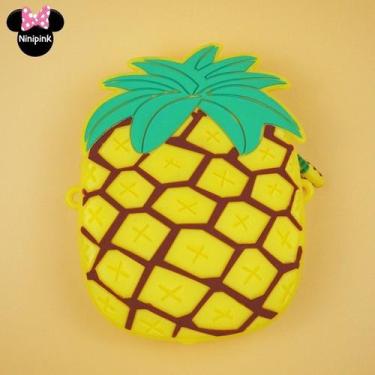 Imagem de Bolsa Infantil Moda Frutas Silicone - oem, Abacaxi
