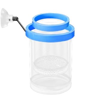 Imagem de Caixa de isolamento de criação de peixes flutuante atualizada, malha de plástico, incubadora, incubadora, caixa azul grande