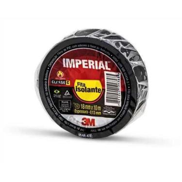 Imagem de Fita Isolante Imperial Preta 18mm X 10m - 3m